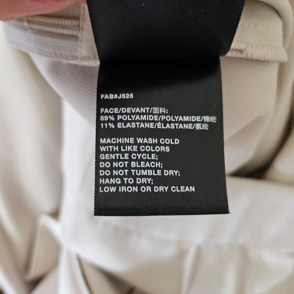 Lafayette 148 Cream Gramercy Flat Front Pants - Picture 8 of 8